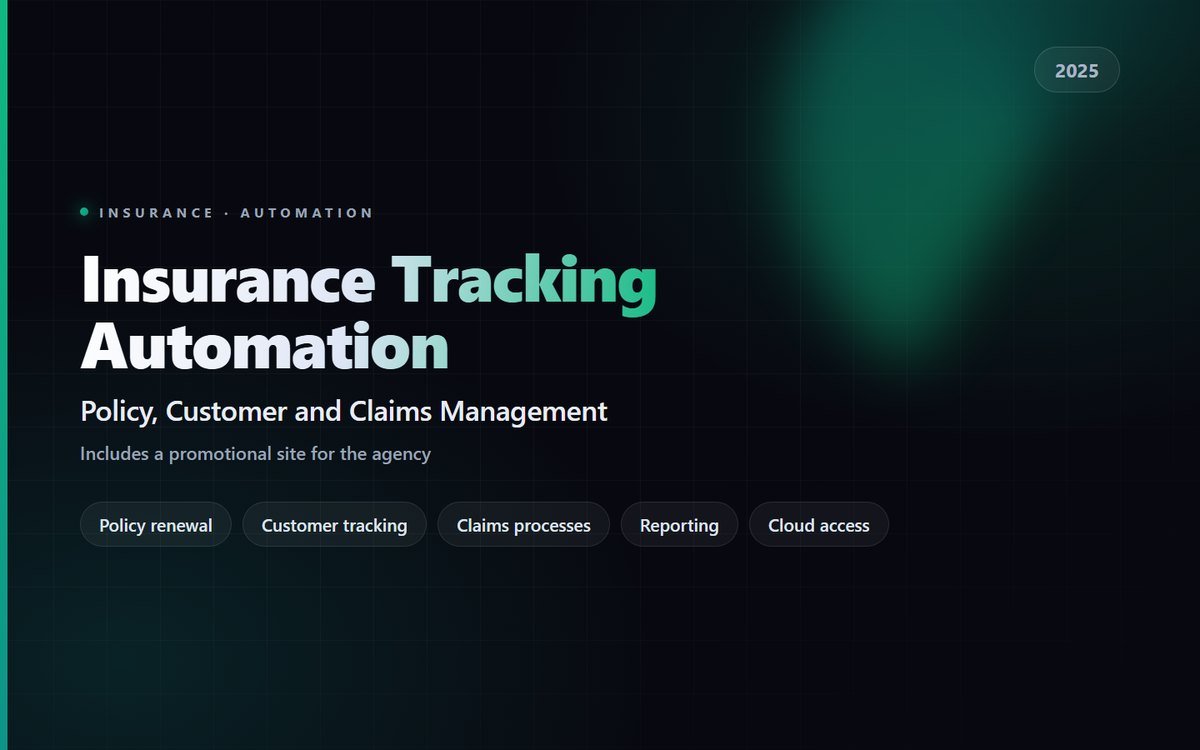 Insurance Tracking Automation & Website