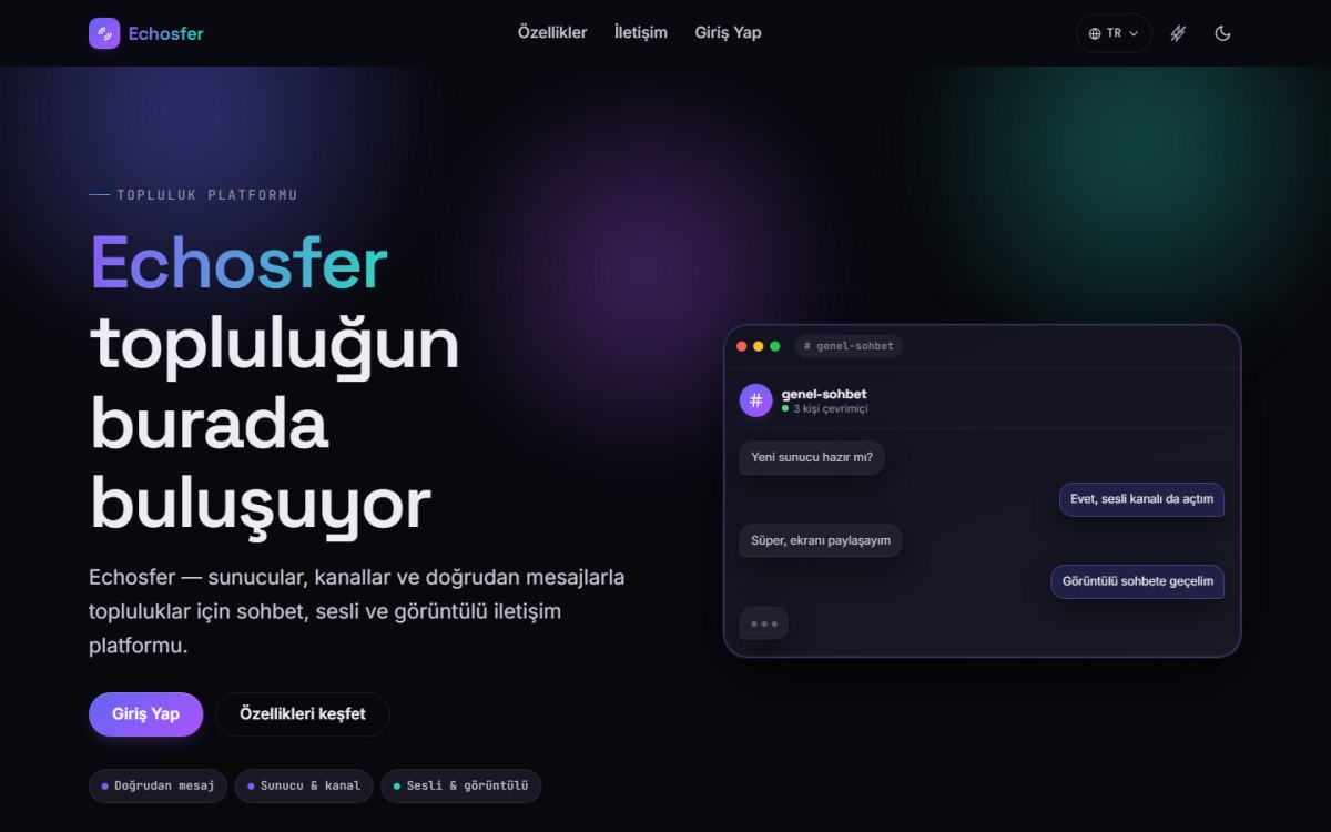 Echosfer — منصة المجتمعات في الوقت الفعلي